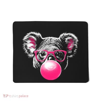 Koala Bear Blowing Bubblegum Mousepad