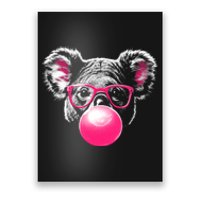 Koala Bear Blowing Bubblegum Poster