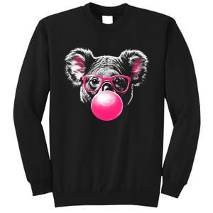 Koala Bear Blowing Bubblegum Tall Sweatshirt