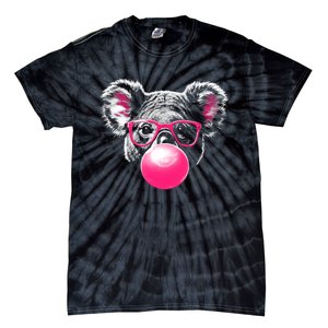 Koala Bear Blowing Bubblegum Tie-Dye T-Shirt