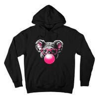 Koala Bear Blowing Bubblegum Tall Hoodie