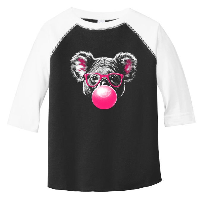 Koala Bear Blowing Bubblegum Toddler Fine Jersey T-Shirt