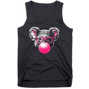 Koala Bear Blowing Bubblegum Tank Top