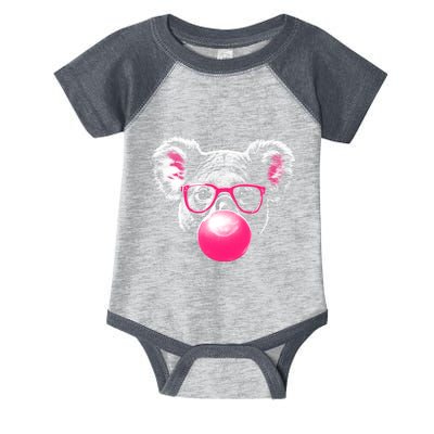 Koala Bear Blowing Bubblegum Infant Baby Jersey Bodysuit