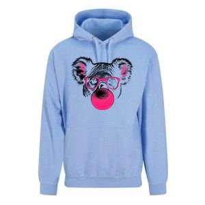 Koala Bear Blowing Bubblegum Unisex Surf Hoodie