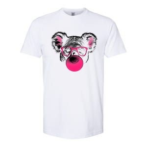 Koala Bear Blowing Bubblegum Softstyle CVC T-Shirt