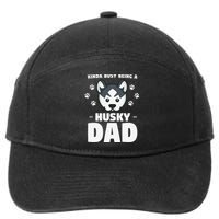 Kinda Busy Being A Husky Dad Siberian Huskies 7-Panel Snapback Hat