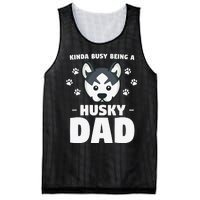 Kinda Busy Being A Husky Dad Siberian Huskies Mesh Reversible Basketball Jersey Tank