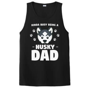 Kinda Busy Being A Husky Dad Siberian Huskies PosiCharge Competitor Tank