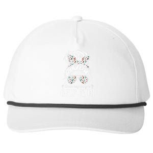 Kinda busy being a golf mom messy hair funny Snapback Five-Panel Rope Hat