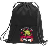 Kinda Busy Being A Tortoise Mom Funny Floral Tortoise Lover Sweatshirt Cinch Pack Bag