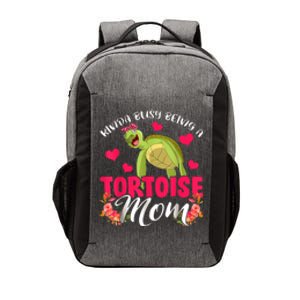 Kinda Busy Being A Tortoise Mom Funny Floral Tortoise Lover Vector Backpack