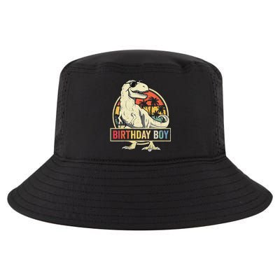 Kids Birthday Boy Dino T Rex Dinosaur Matching Family Cool Comfort Performance Bucket Hat