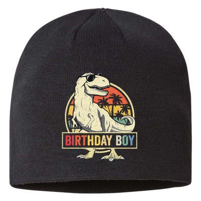 Kids Birthday Boy Dino T Rex Dinosaur Matching Family Sustainable Beanie