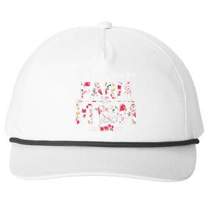 Kinda Busy Being A Farm Mom Funny Farm Mom Mothers Day Gift Snapback Five-Panel Rope Hat