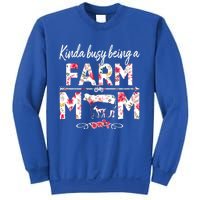 Kinda Busy Being A Farm Mom Funny Farm Mom Mothers Day Gift Sweatshirt