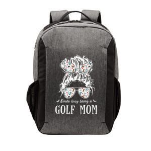 Kinda busy being a golf mom messy hair in bun Vector Backpack