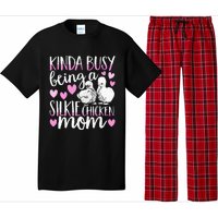 Kinda Busy Being A Silkie Chicken Mom Cute Silky Chicken Pet Pajama Set