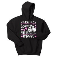 Kinda Busy Being A Silkie Chicken Mom Cute Silky Chicken Pet Kids Hoodie