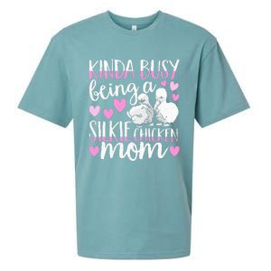 Kinda Busy Being A Silkie Chicken Mom Cute Silky Chicken Pet Sueded Cloud Jersey T-Shirt