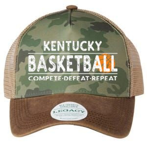 Kentucky Basketball Compete Defeat Repeat Legacy Tie Dye Trucker Hat