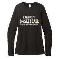 Kentucky Basketball Compete Defeat Repeat Womens CVC Long Sleeve Shirt