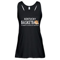 Kentucky Basketball Compete Defeat Repeat Ladies Essential Flowy Tank