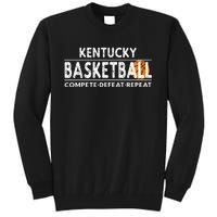 Kentucky Basketball Compete Defeat Repeat Tall Sweatshirt