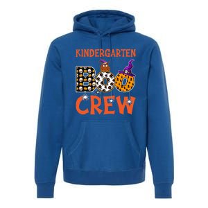 Kindergarten Boo Crew Kinder Spooky Halloween Teacher Meaningful Gift Premium Hoodie