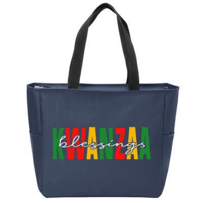 Kwanzaa Blessing Christmas African American Happy Kwanzaa Zip Tote Bag