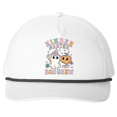 Kindergarten Boo Crew Halloween Floral Ghost Kinder Teacher Snapback Five-Panel Rope Hat