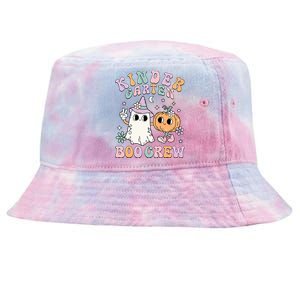 Kindergarten Boo Crew Halloween Floral Ghost Kinder Teacher Tie-Dyed Bucket Hat