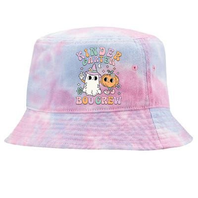 Kindergarten Boo Crew Halloween Floral Ghost Kinder Teacher Tie-Dyed Bucket Hat