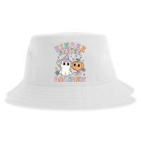 Kindergarten Boo Crew Halloween Floral Ghost Kinder Teacher Sustainable Bucket Hat