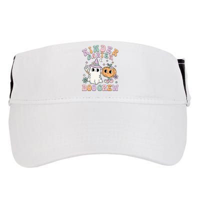 Kindergarten Boo Crew Halloween Floral Ghost Kinder Teacher Adult Drive Performance Visor