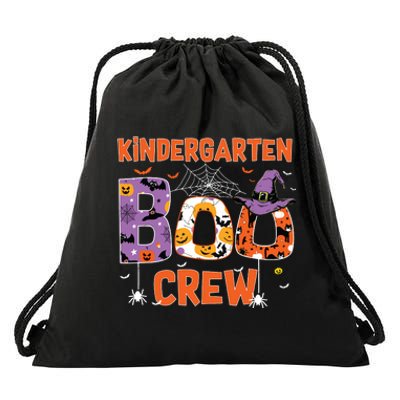 Kindergarten Boo Crew Teachers Students Halloween Costume Drawstring Bag