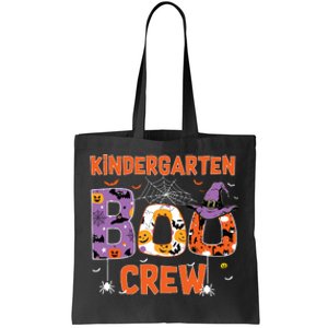 Kindergarten Boo Crew Teachers Students Halloween Costume Tote Bag