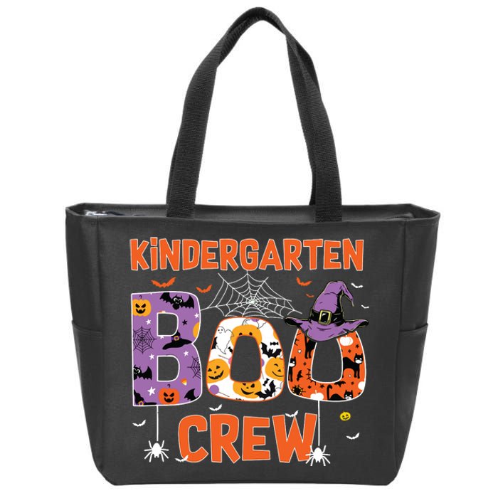 Kindergarten Boo Crew Teachers Students Halloween Costume Zip Tote Bag