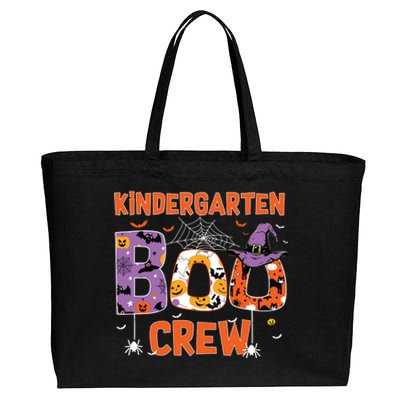 Kindergarten Boo Crew Teachers Students Halloween Costume Cotton Canvas Jumbo Tote