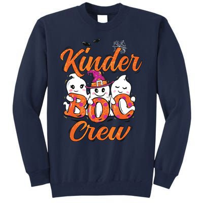 Kindergarten Boo Crew Kinder Crew Funny Teacher Halloween Tall Sweatshirt