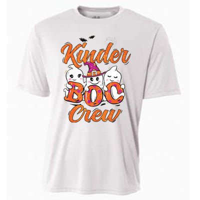 Kindergarten Boo Crew Kinder Crew Funny Teacher Halloween Cooling Performance Crew T-Shirt