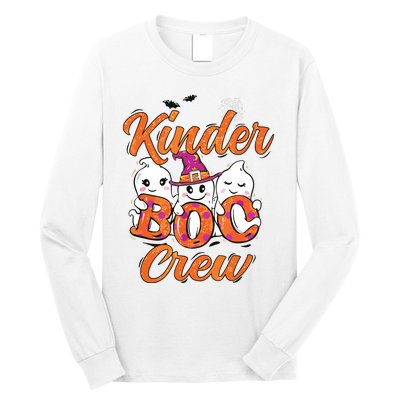 Kindergarten Boo Crew Kinder Crew Funny Teacher Halloween Long Sleeve Shirt