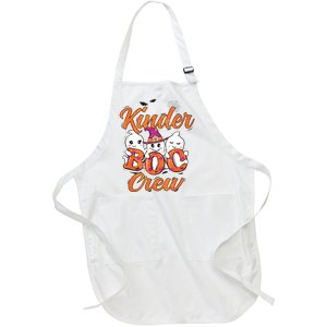 Kindergarten Boo Crew Kinder Crew Funny Teacher Halloween Full-Length Apron With Pockets