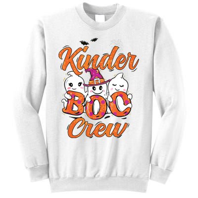 Kindergarten Boo Crew Kinder Crew Funny Teacher Halloween Sweatshirt