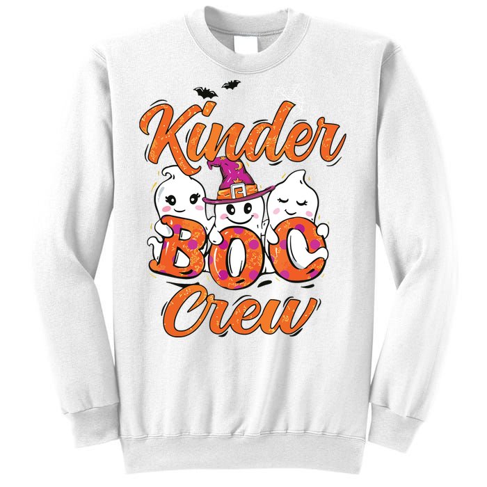 Kindergarten Boo Crew Kinder Crew Funny Teacher Halloween Sweatshirt