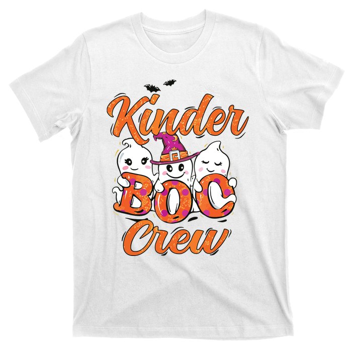 Kindergarten Boo Crew Kinder Crew Funny Teacher Halloween T-Shirt