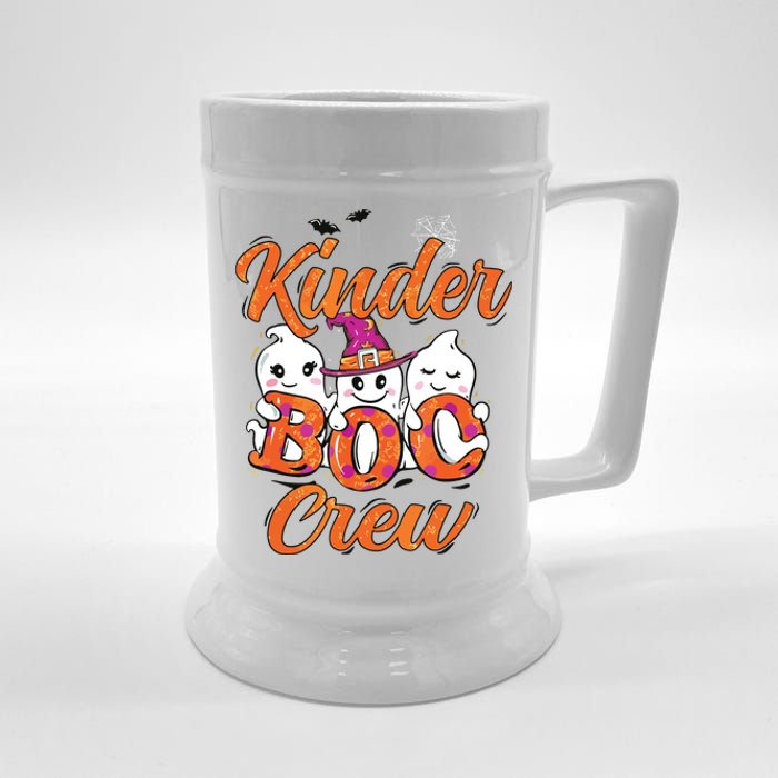 Kindergarten Boo Crew Kinder Crew Funny Teacher Halloween Beer Stein