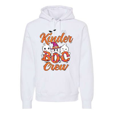 Kindergarten Boo Crew Kinder Crew Funny Teacher Halloween Premium Hoodie