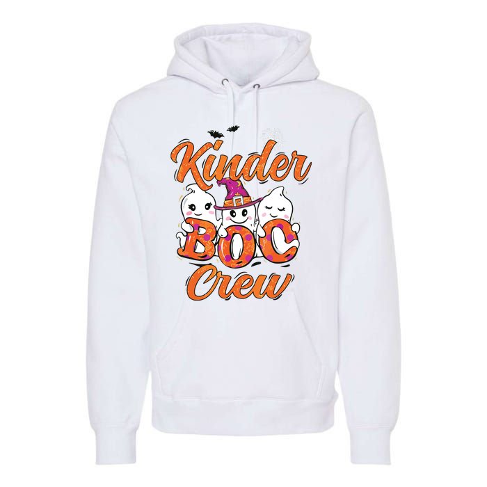 Kindergarten Boo Crew Kinder Crew Funny Teacher Halloween Premium Hoodie