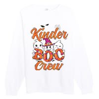 Kindergarten Boo Crew Kinder Crew Funny Teacher Halloween Premium Crewneck Sweatshirt